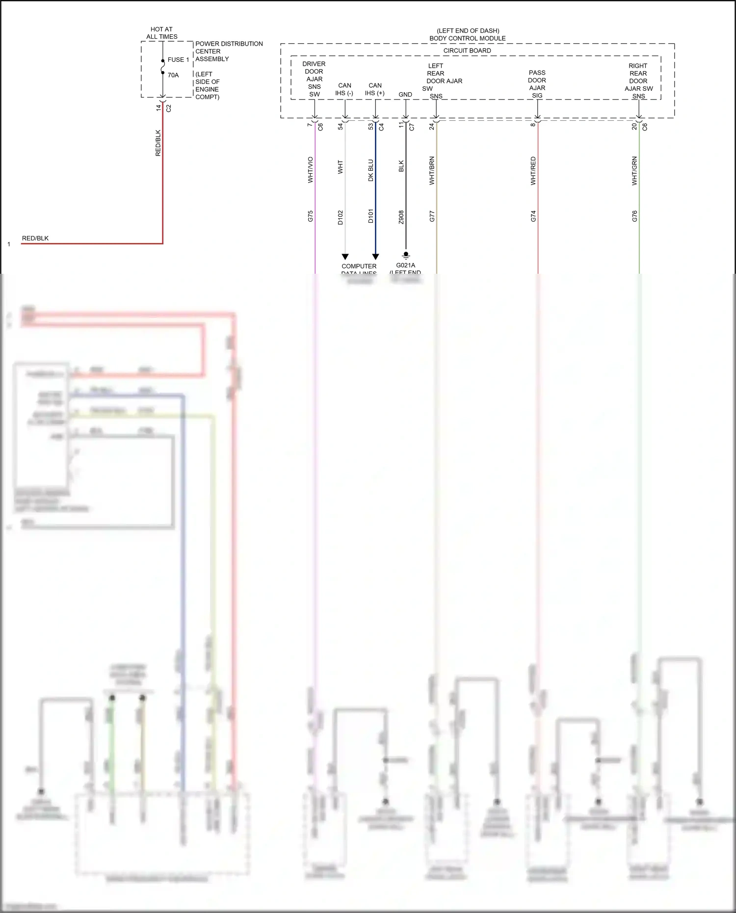 Wiring diagram keyless ignition node module for Jeep Renegade I facelift (2018-2024) (8 of 8)