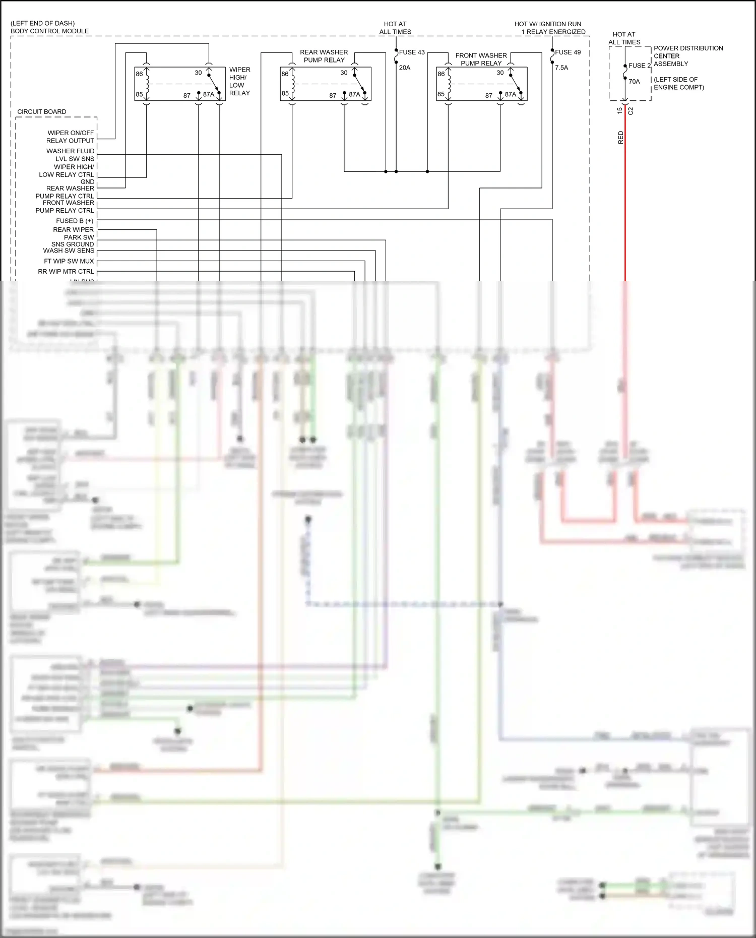 Wiring diagram multi- function switch for Jeep Renegade I facelift (2018-2024) (3 of 3)