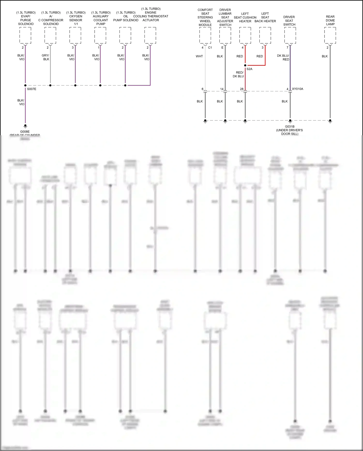Wiring diagram occupant restraint controller module for Jeep Renegade I facelift (2018-2024) (2 of 6)