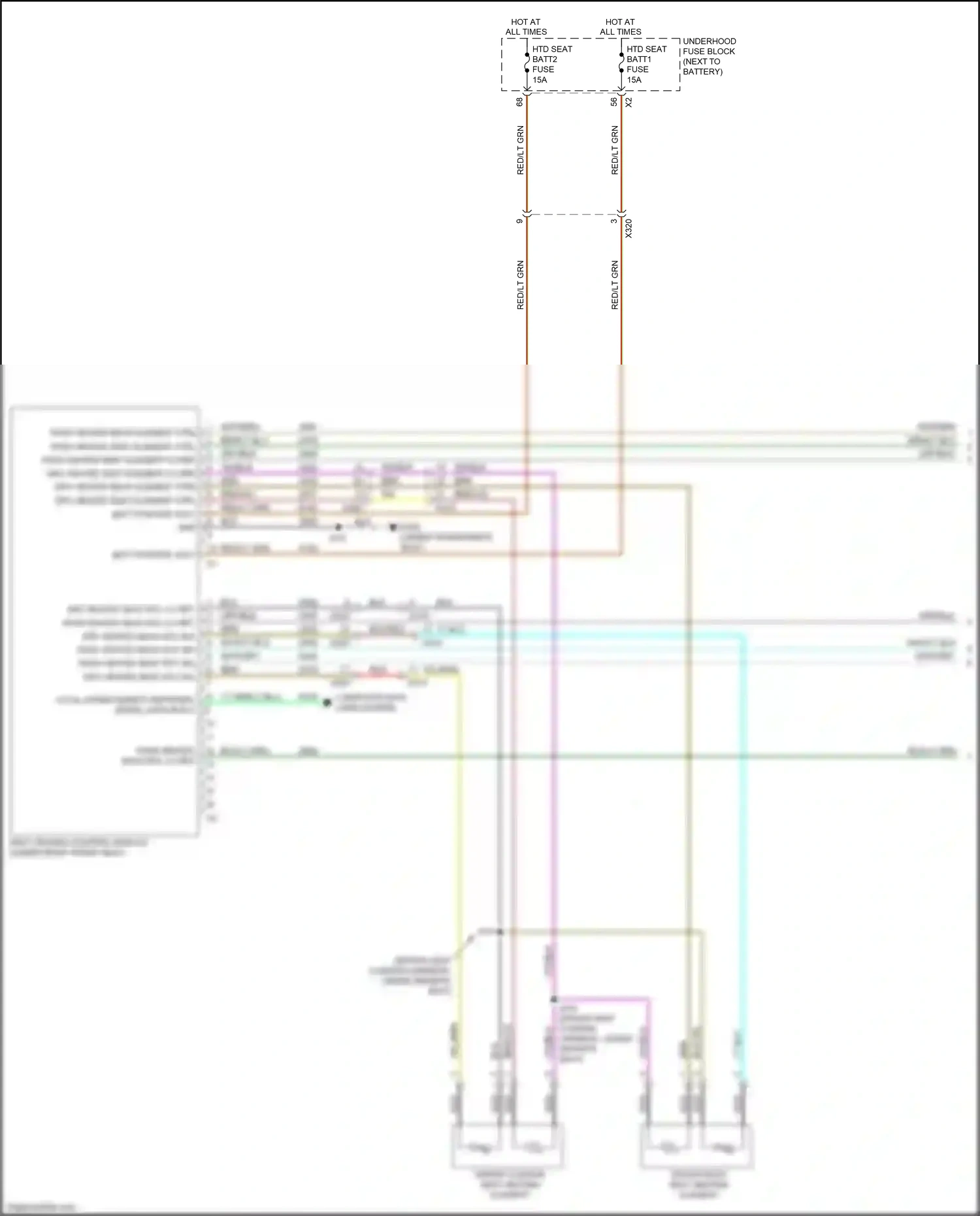 Wiring diagram pass heated back element ctrl for Jeep Renegade I facelift (2018-2024) (1 of 1)