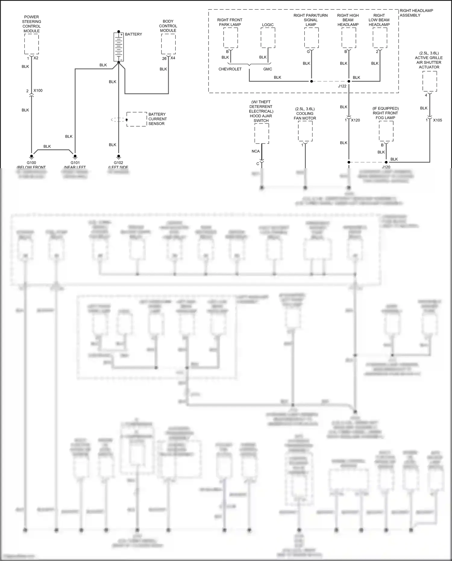 Wiring diagram power steering control module for Jeep Renegade I facelift (2018-2024) (1 of 1)