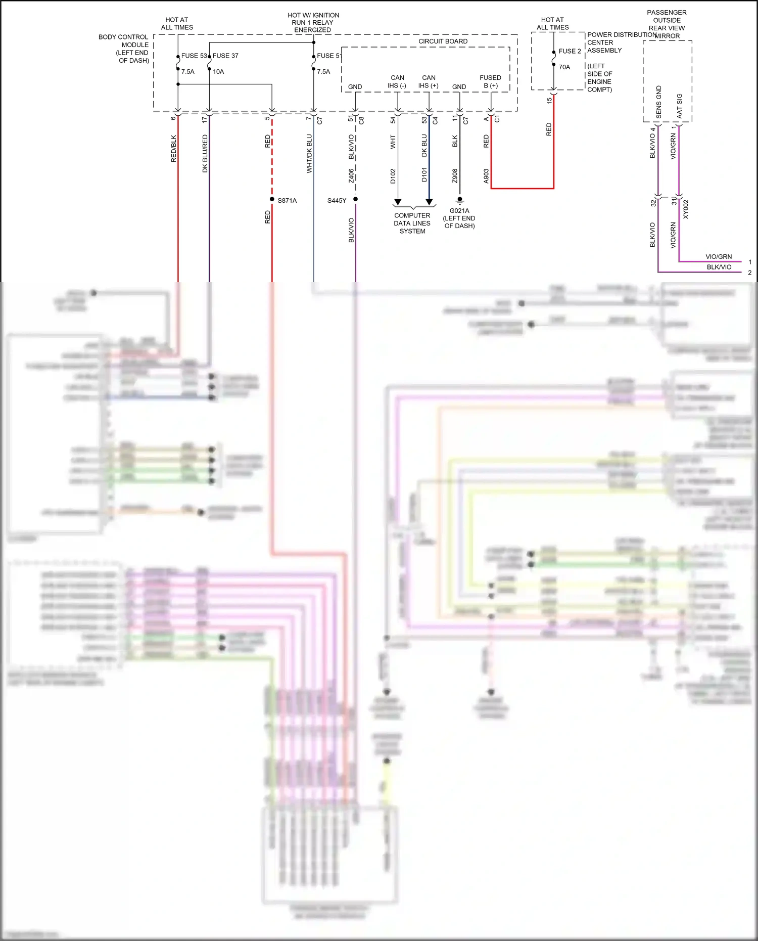 Wiring diagram powertrain control module for Jeep Renegade I facelift (2018-2024) (8 of 25)