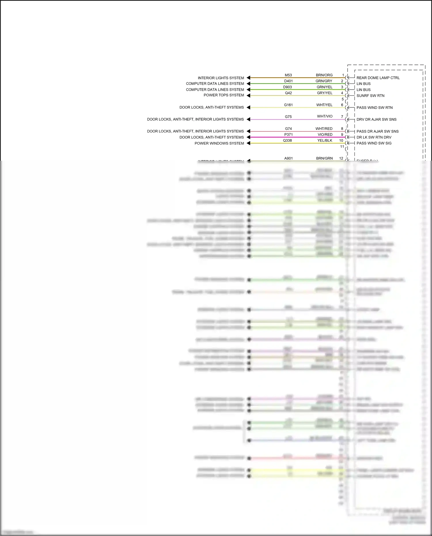 Wiring diagram side marker ctrl for Jeep Renegade I facelift (2018-2024) (1 of 1)
