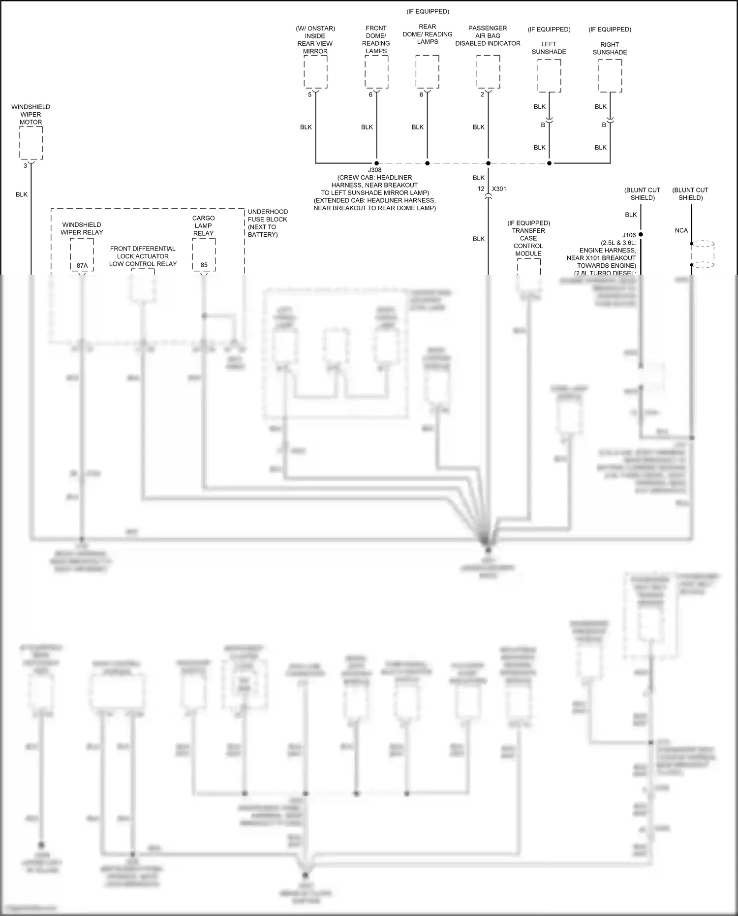 Wiring diagram turn signal/ multi-function switch for Jeep Renegade I facelift (2018-2024) (1 of 1)