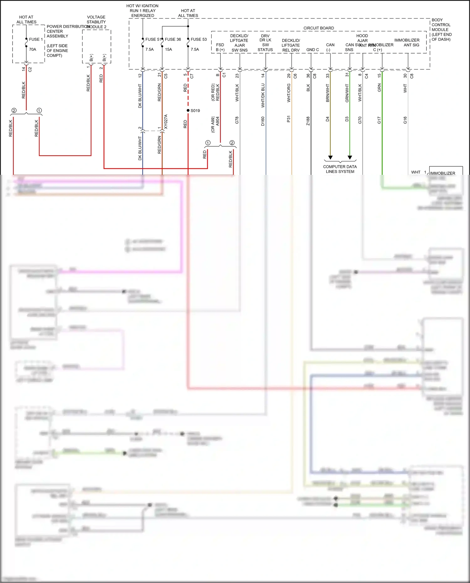 Wiring diagram voltage stability module 2 for Jeep Renegade I facelift (2018-2024) (5 of 12)