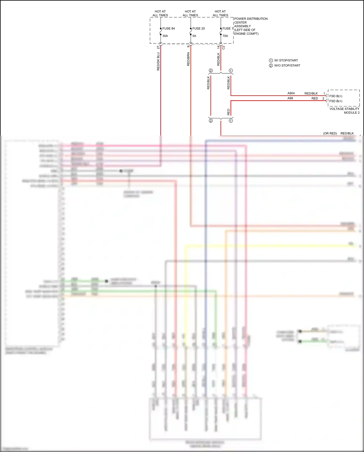 Wiring diagram voltage stability module 2 for Jeep Renegade I facelift (2018-2024) (10 of 12)