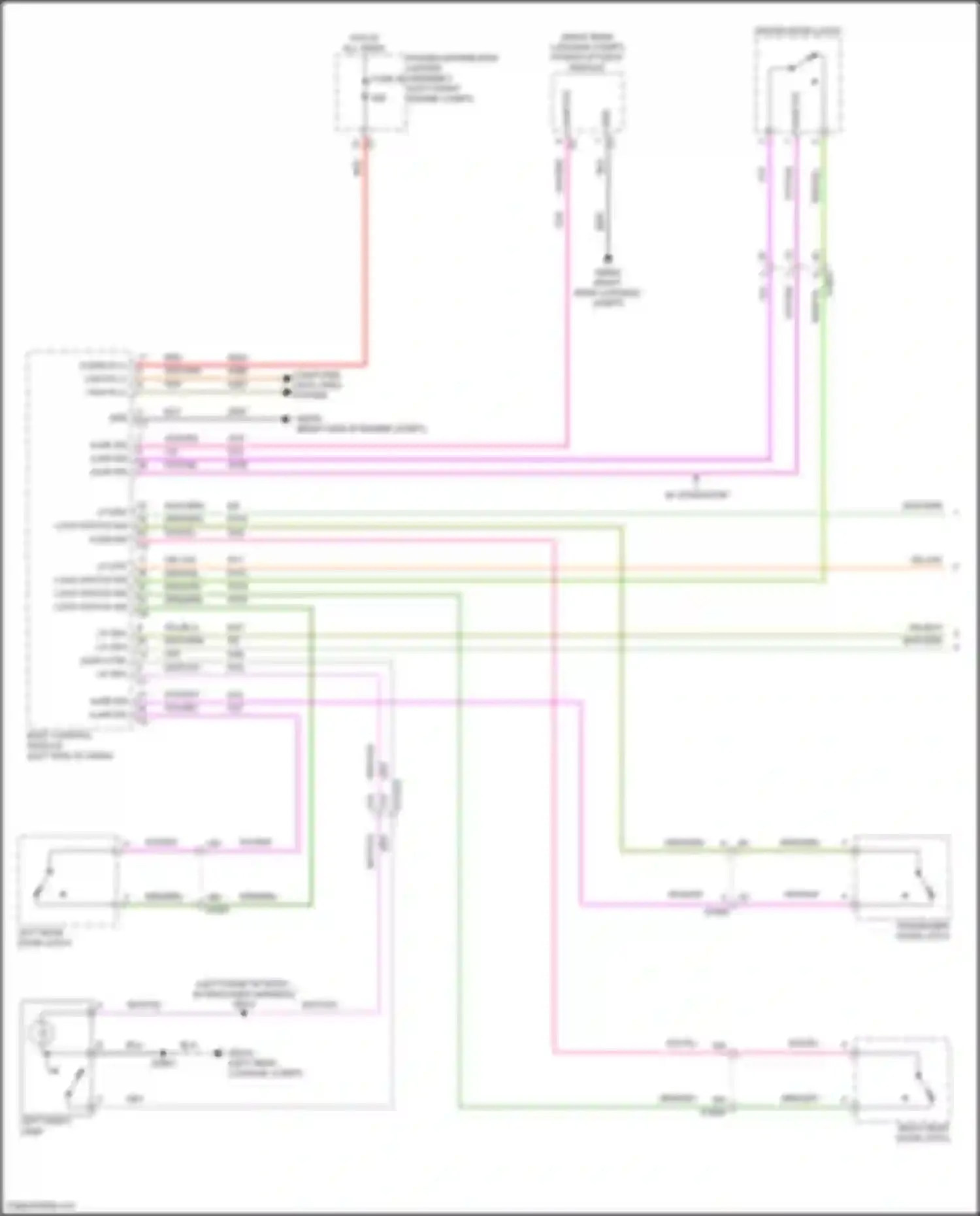 Wagoneer Jeep WS (2021-2024): Courtesy lamps circuit, base (1 of 4)