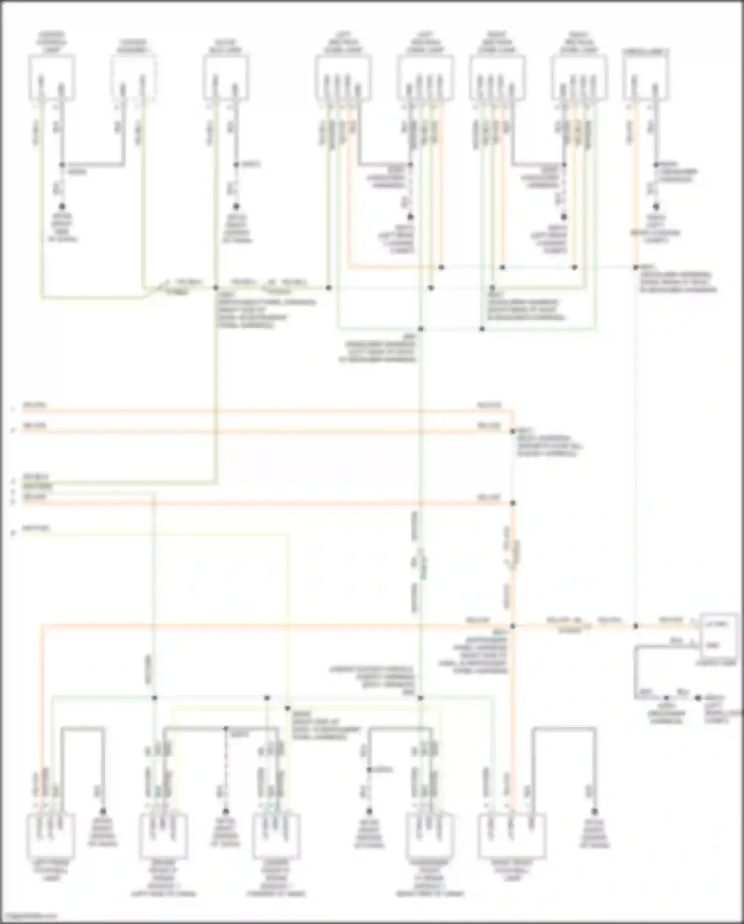 Wagoneer Jeep WS (2021-2024): Courtesy lamps circuit, base (4 of 4)