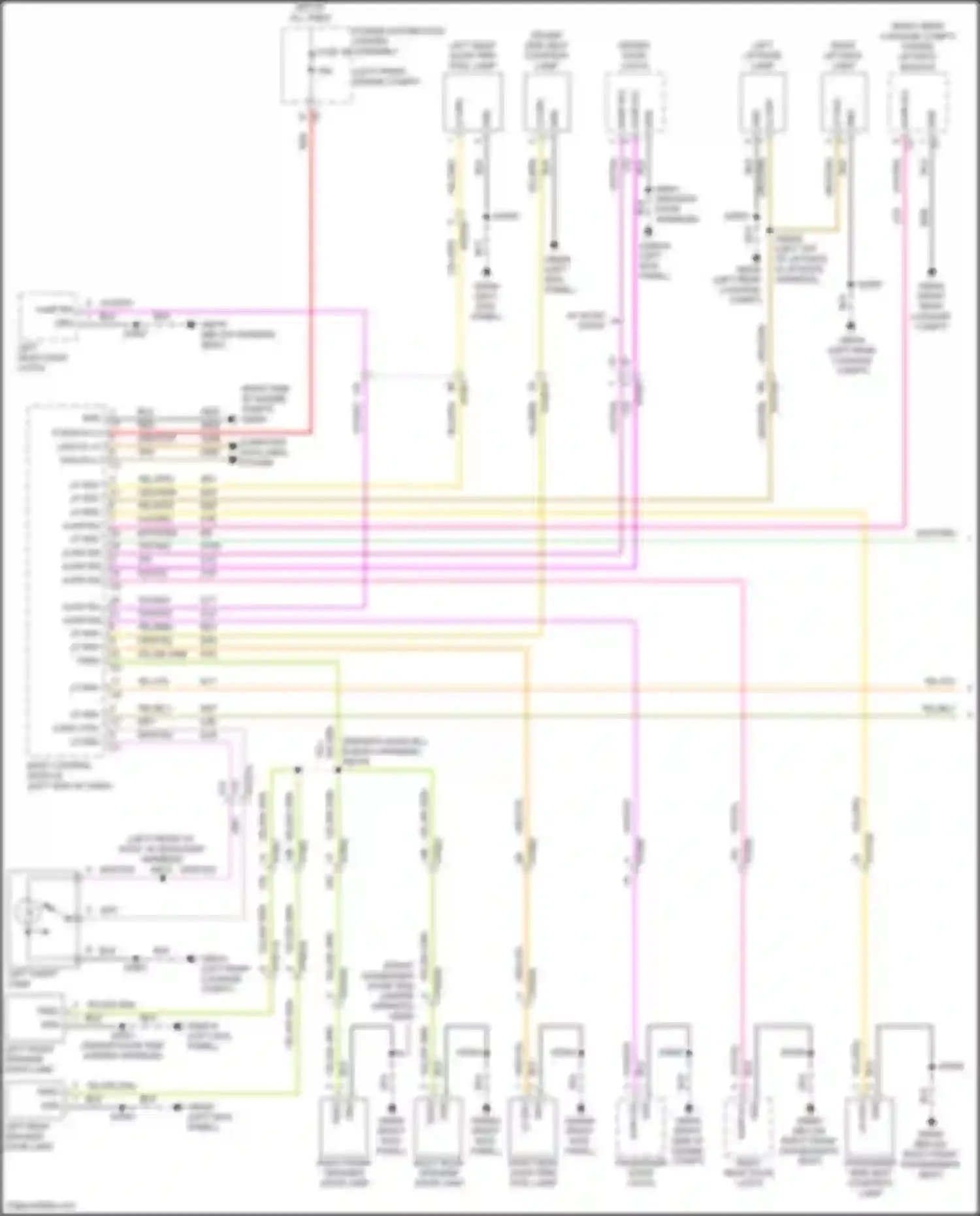 Wagoneer Jeep WS (2021-2024): Courtesy lamps circuit, premium (1 of 4)