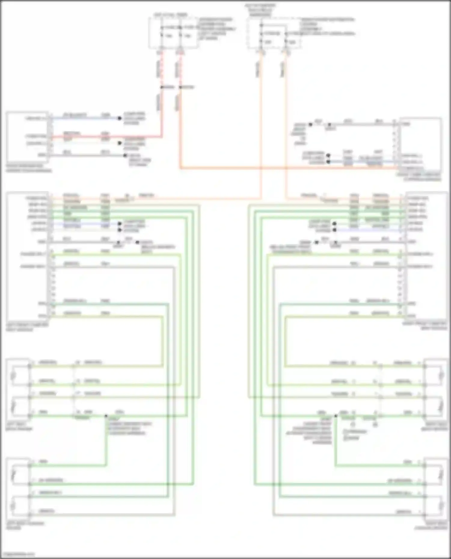 Wagoneer Jeep WS (2021-2024): Front heated seats circuit, w/o ventilation