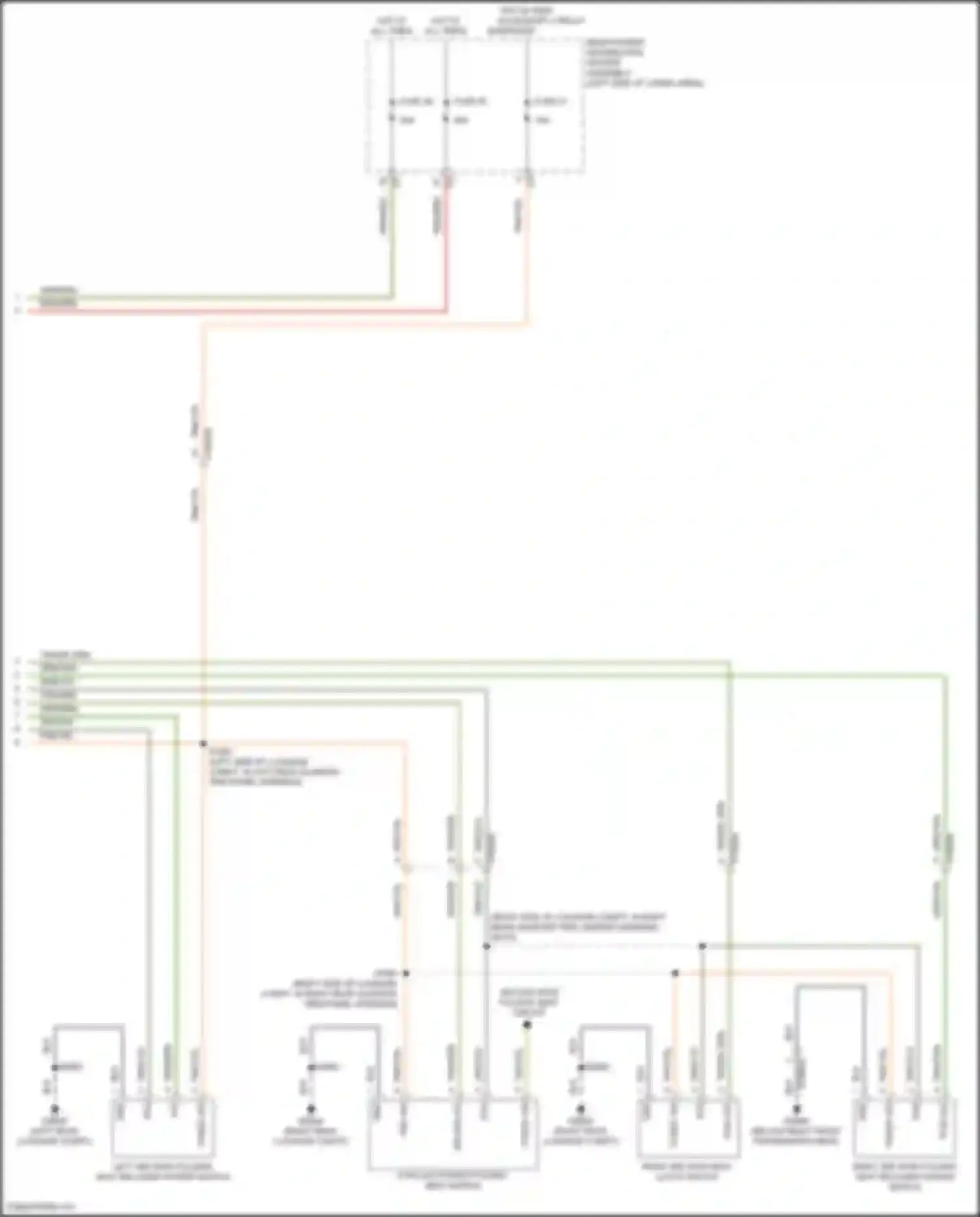 Wagoneer Jeep WS (2021-2024): Third row folding seat circuit (2 of 2)