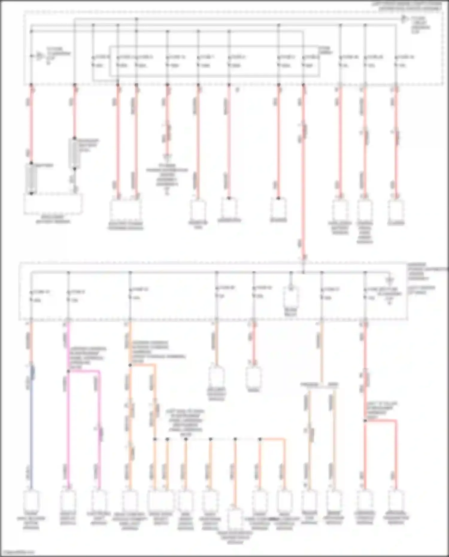 Wiring diagram auxiliary battery for Jeep Wagoneer WS (2021-2024) (2 of 2)