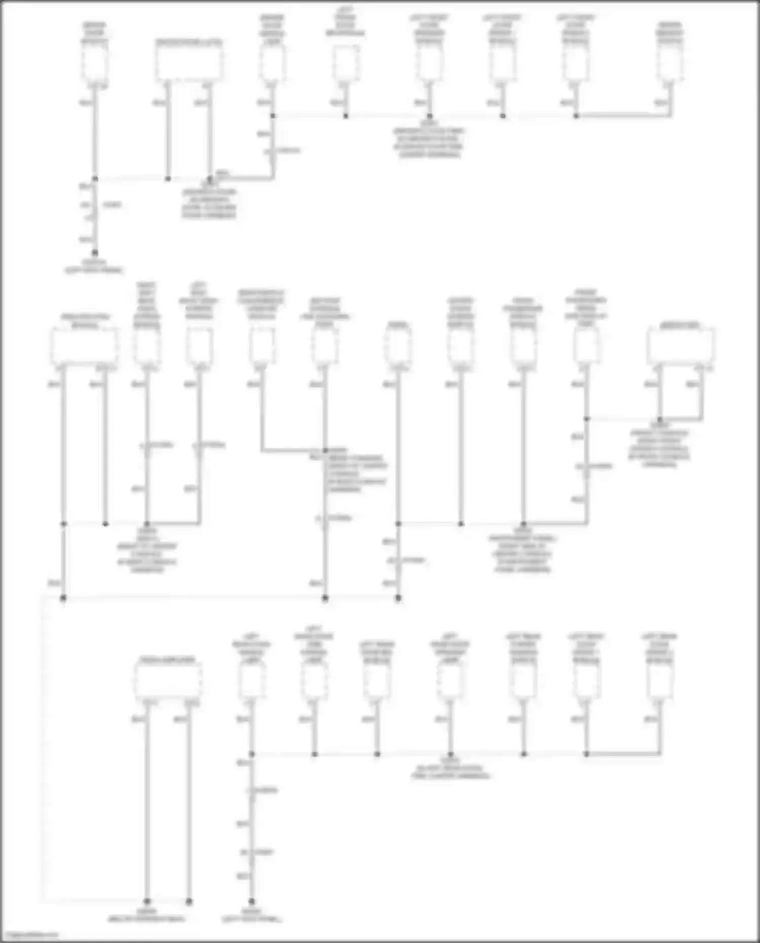 Wiring diagram driver door handle lamp for Jeep Wagoneer WS (2021-2024) (2 of 2)