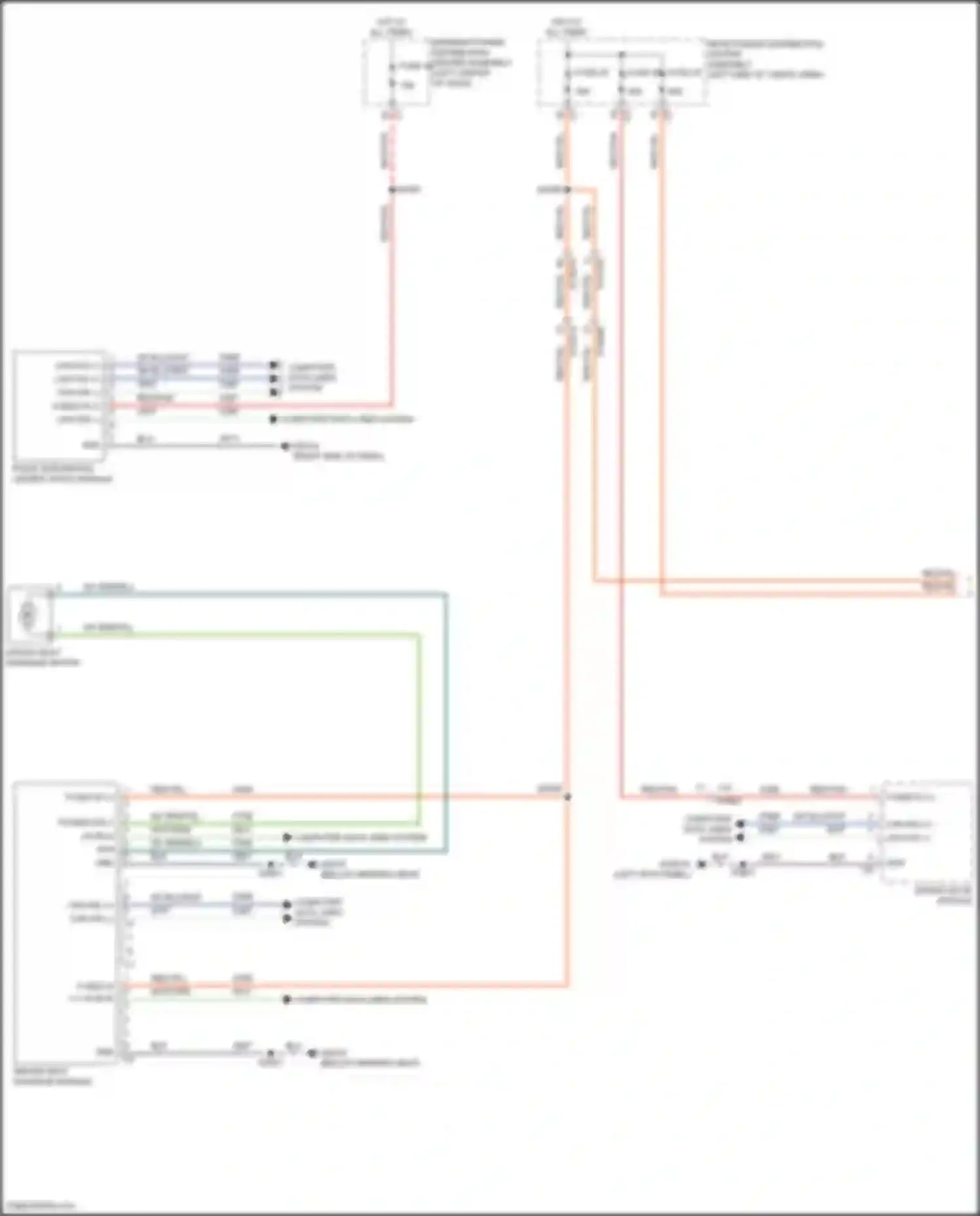 Wiring diagram driver seat massage module for Jeep Wagoneer WS (2021-2024) (2 of 3)
