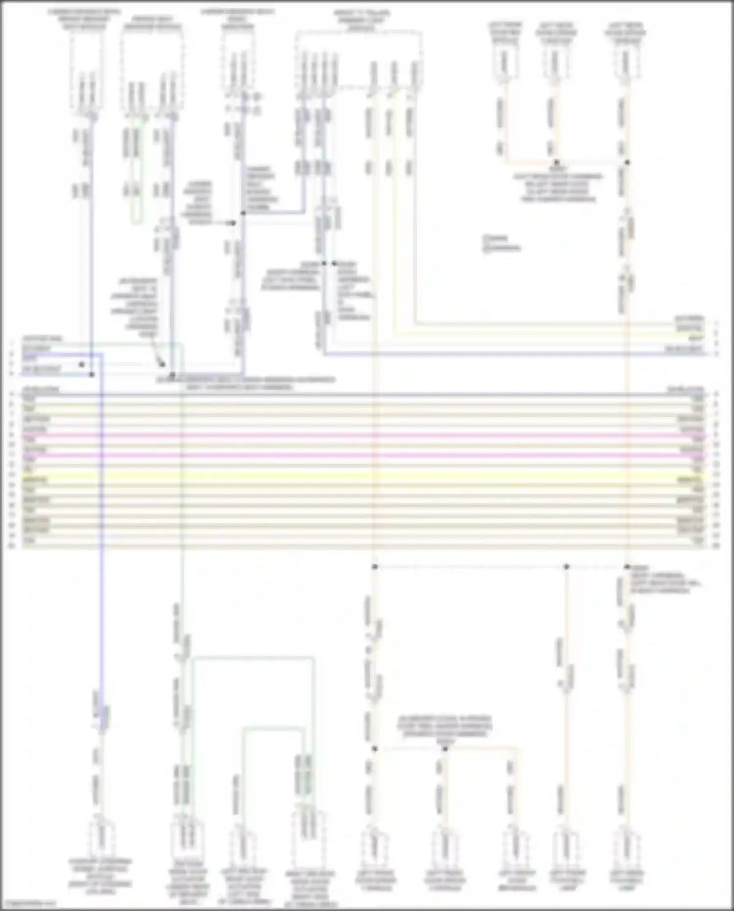 Wiring diagram driver seat massage module for Jeep Wagoneer WS (2021-2024) (1 of 3)