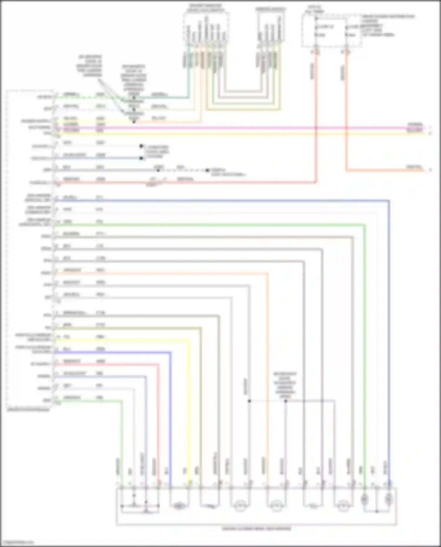 Wiring diagram drv mirror horizontal drv for Jeep Wagoneer WS (2021-2024) (1 of 2)
