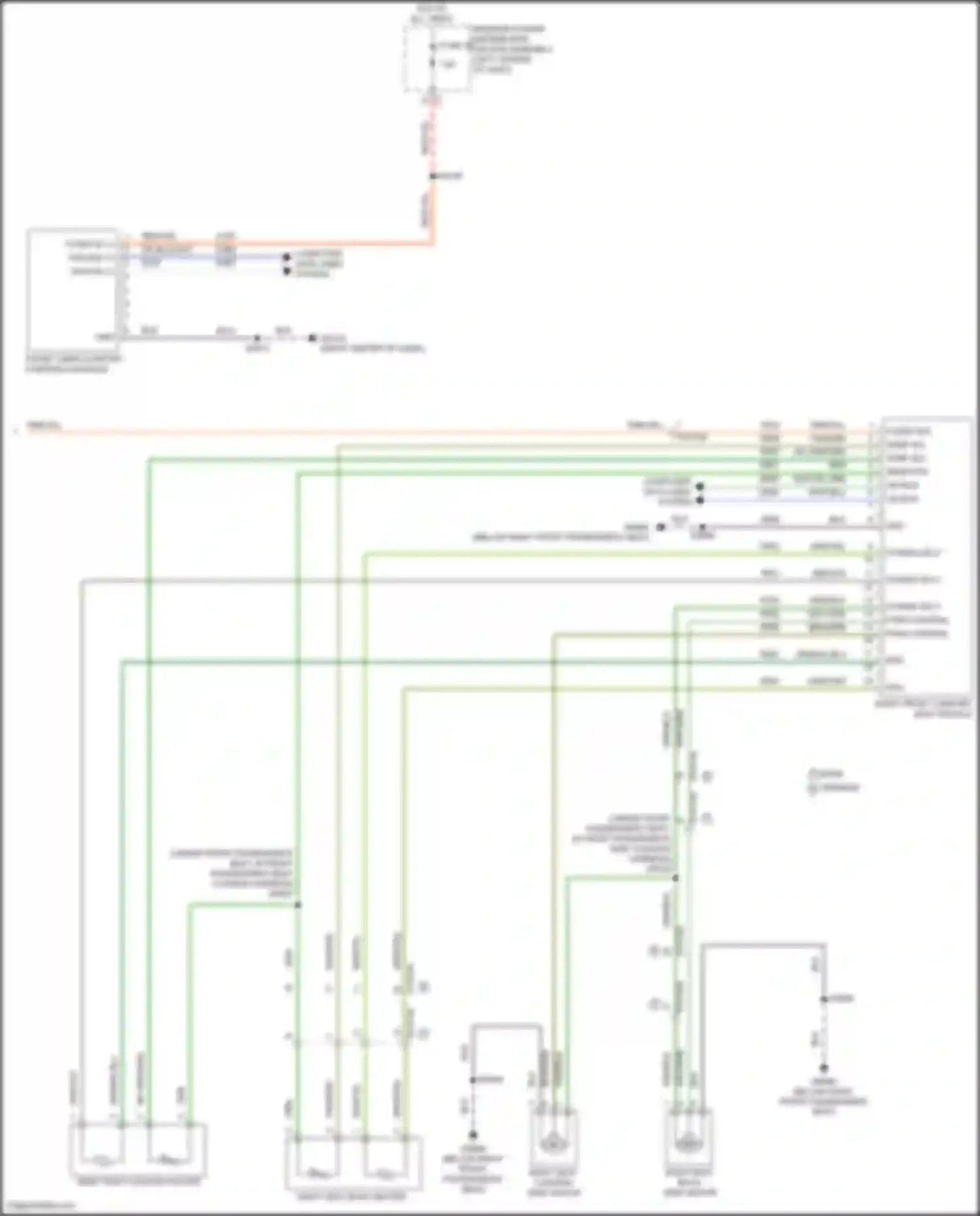 Wiring diagram front cabin comfort controls module for Jeep Wagoneer WS (2021-2024) (2 of 5)