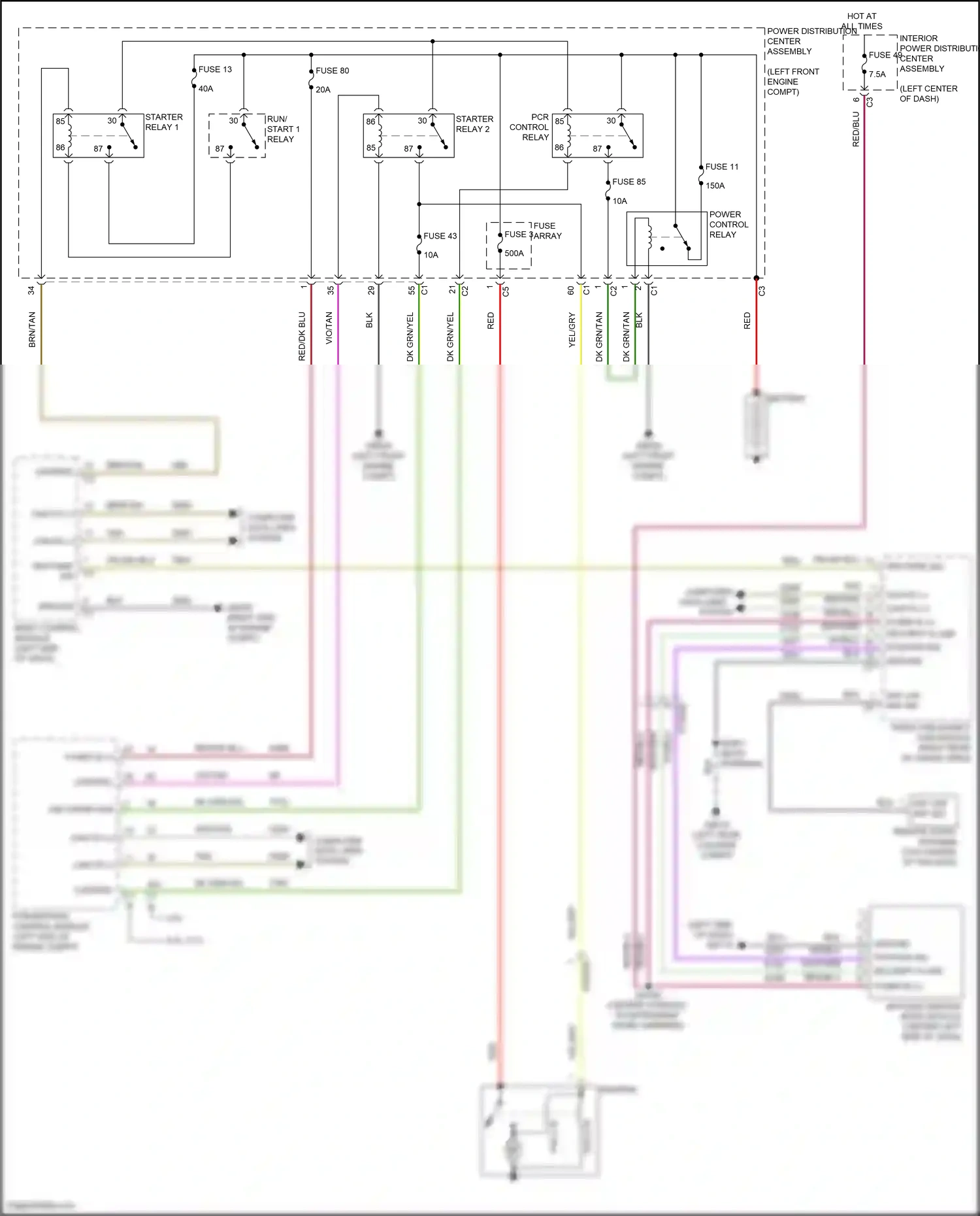 Jeep Wagoneer WS (2021-2024) fuse array wiring diagram  (4 of 4)