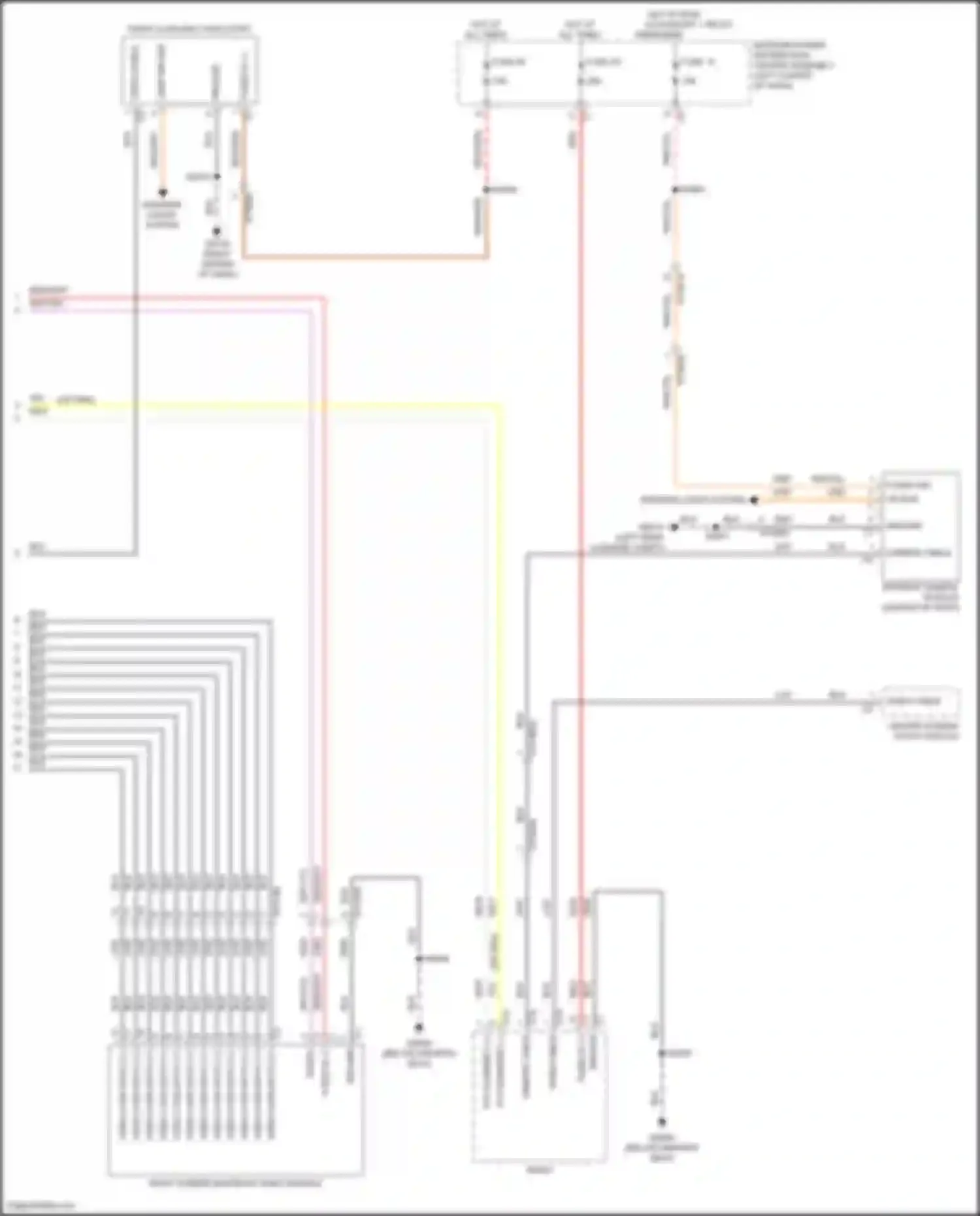 Wiring diagram hot w/ run/ accessory 1 relay energized for Jeep Wagoneer WS (2021-2024) (1 of 1)