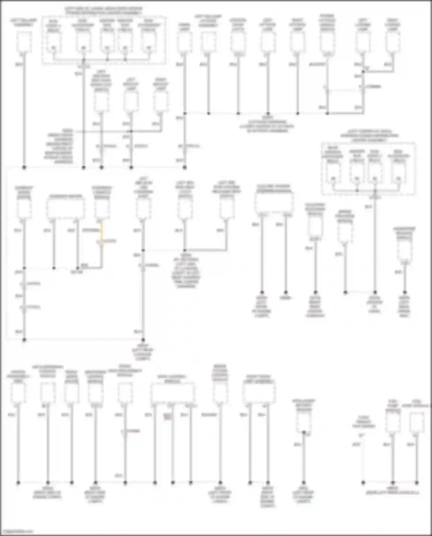 Wiring diagram left liftgate lamp for Jeep Wagoneer WS (2021-2024) (2 of 2)