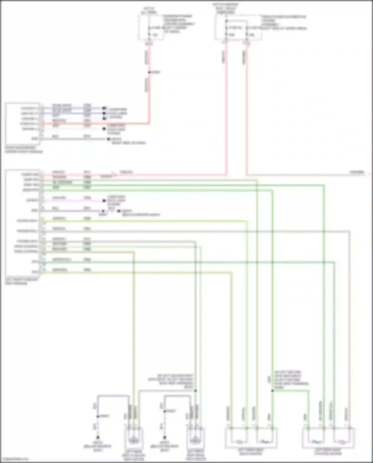 Wiring diagram left rear comfort seat module for Jeep Wagoneer WS (2021-2024) (3 of 3)