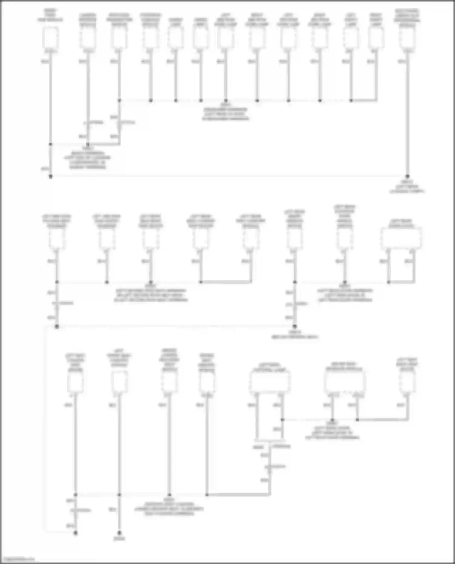 Wiring diagram left rear seat comfort module for Jeep Wagoneer WS (2021-2024) (2 of 2)