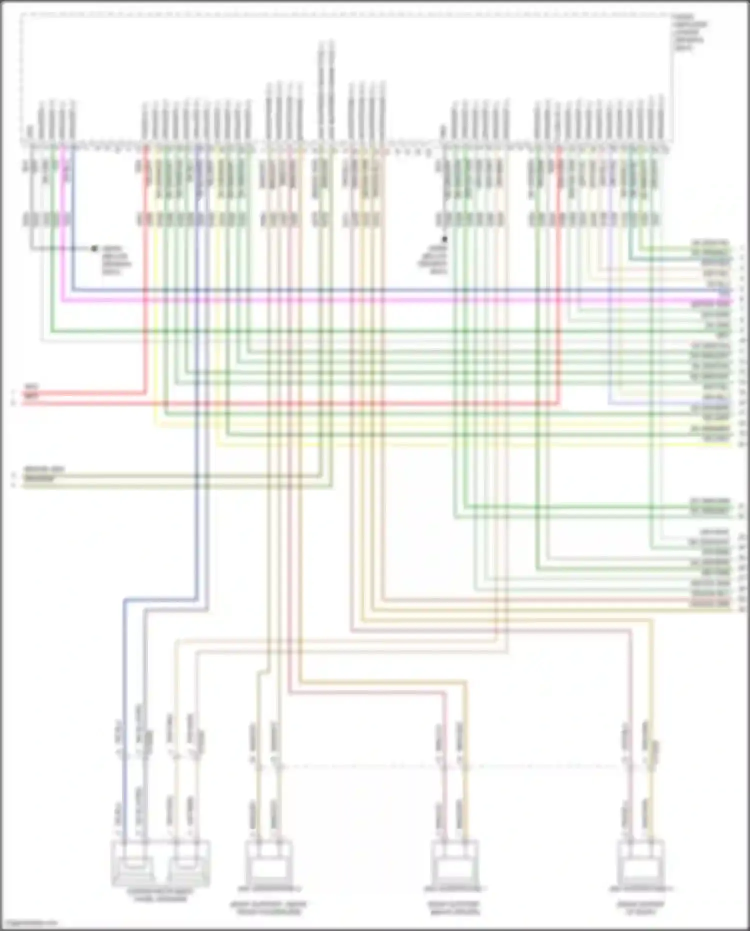 Wiring diagram radio, amplifier for Jeep Wagoneer WS (2021-2024) (3 of 7)
