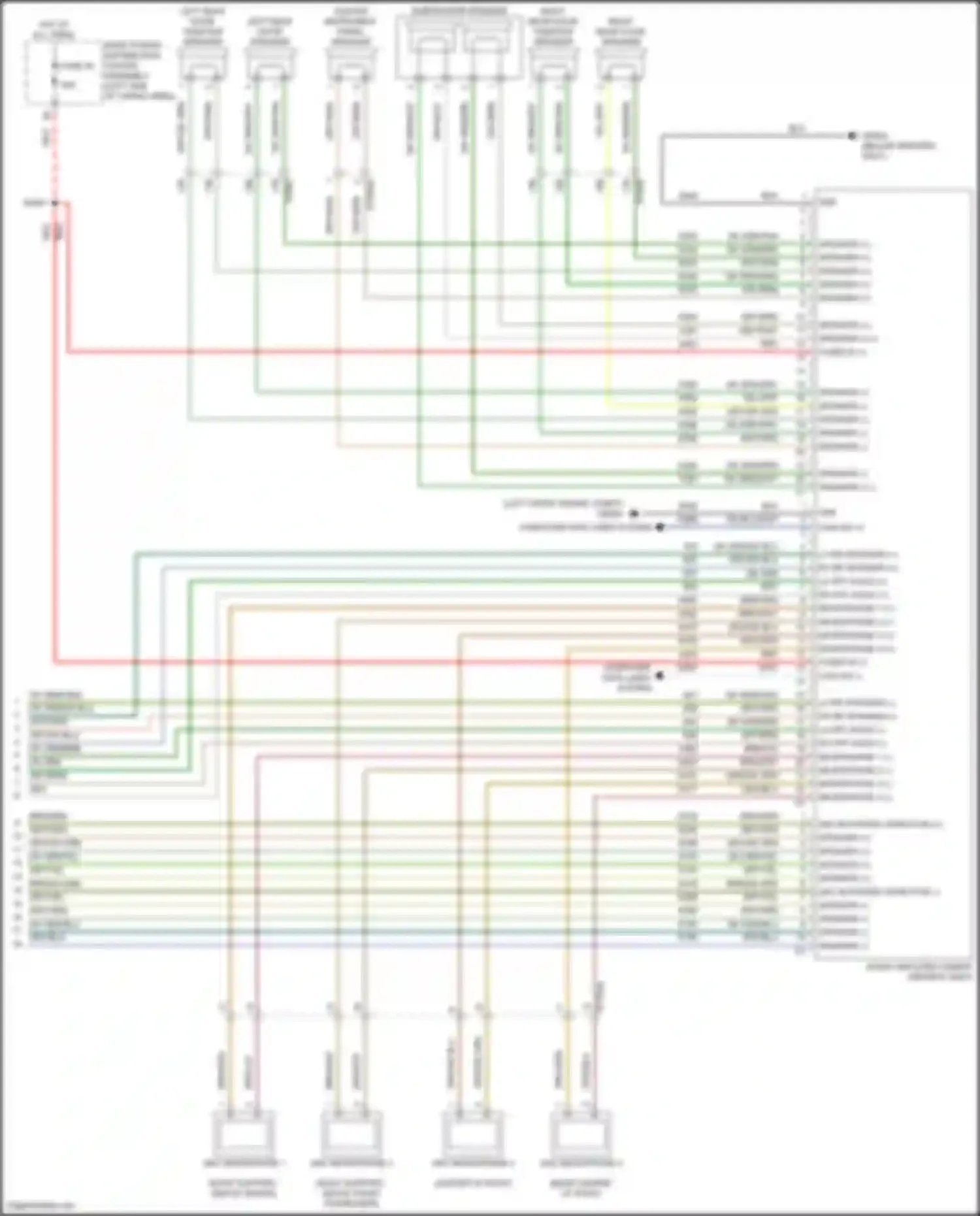 Wiring diagram rh rr speaker - for Jeep Wagoneer WS (2021-2024) (2 of 4)