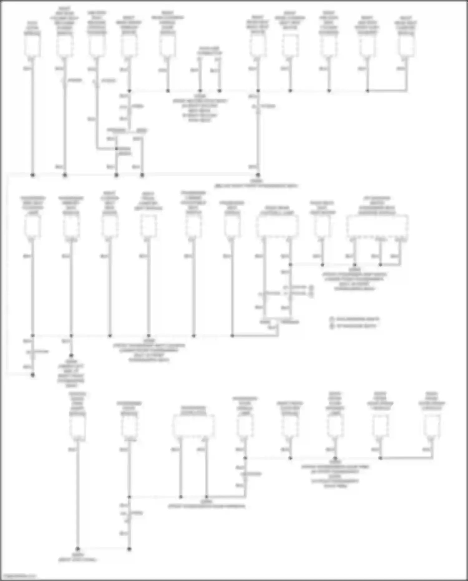 Wiring diagram right rear smart window motor for Jeep Wagoneer WS (2021-2024) (2 of 4)