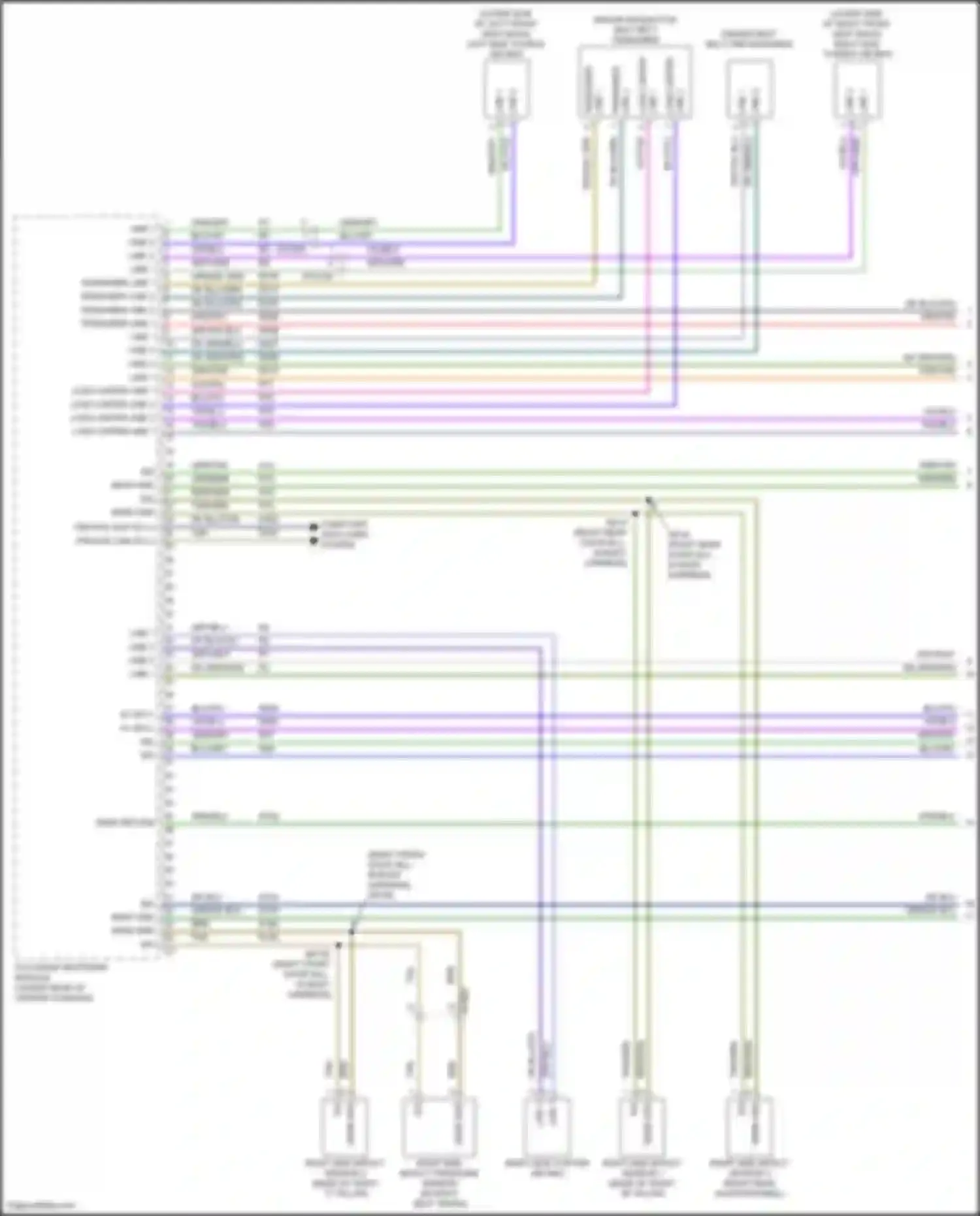 Wiring diagram right side impact sensor 1 for Jeep Wagoneer WS (2021-2024) (1 of 1)
