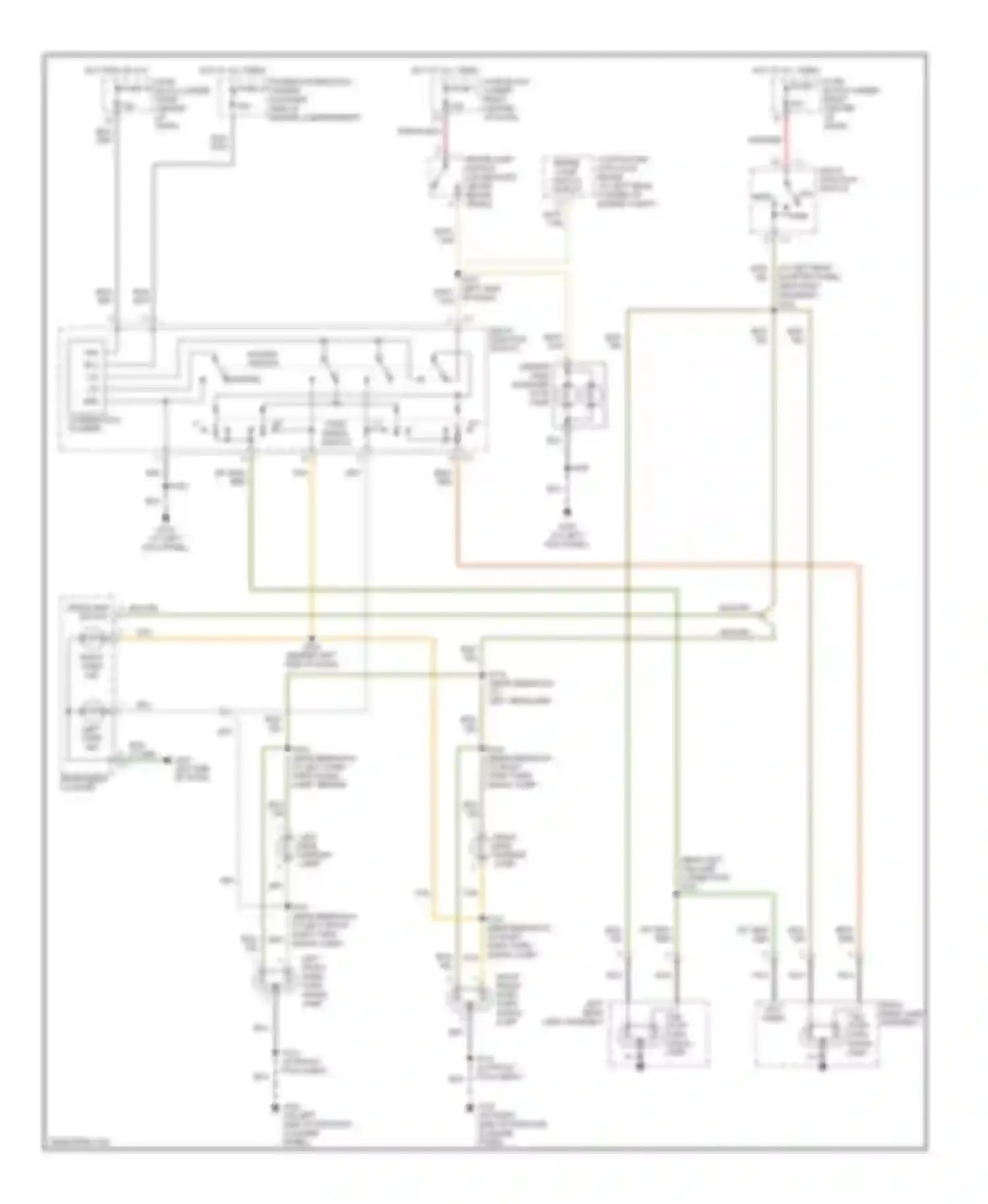 Wrangler Jeep II (1996-2006): Exterior lamps circuit