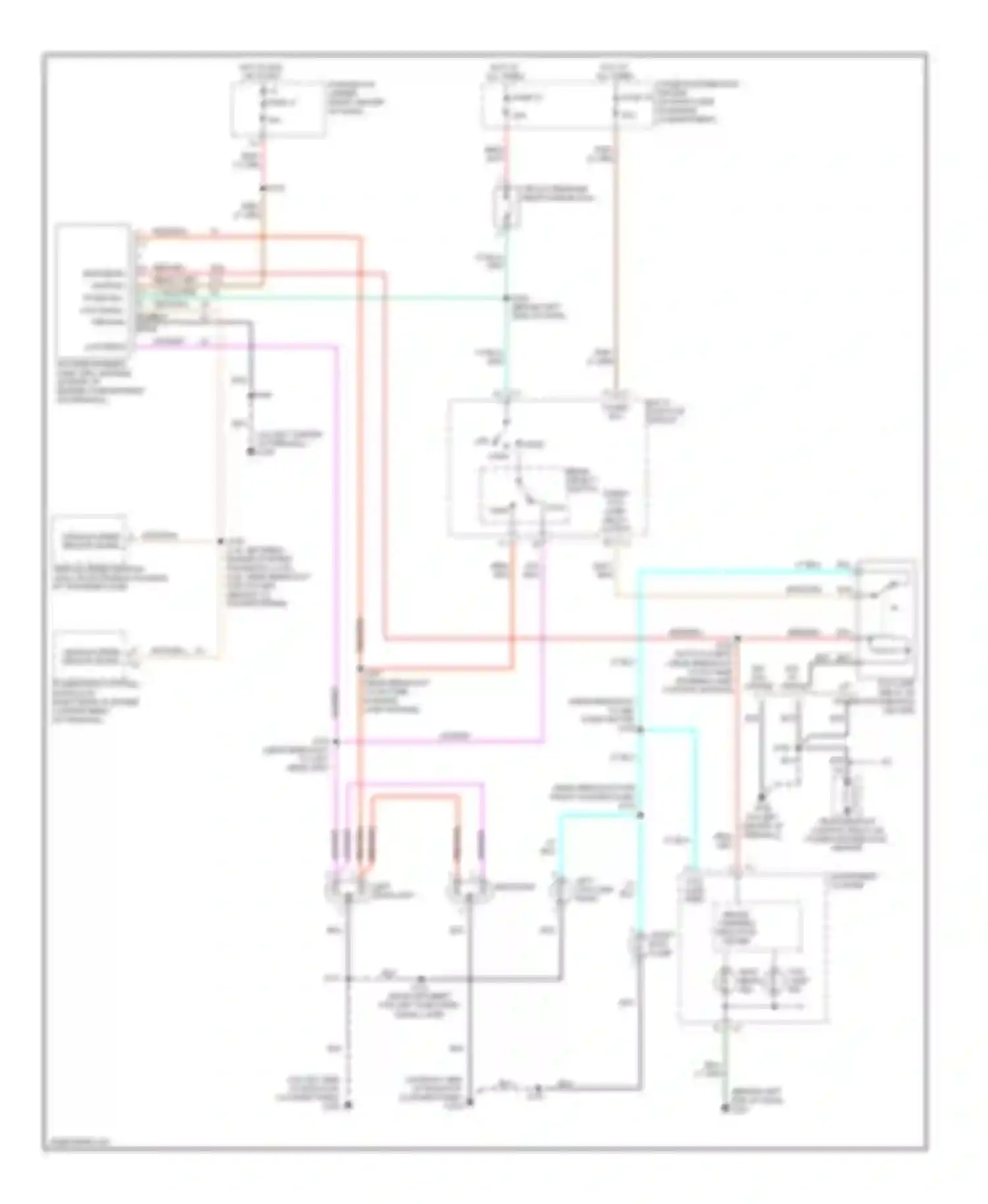 Wrangler Jeep II (1996-2006): Headlights circuit, with drl
