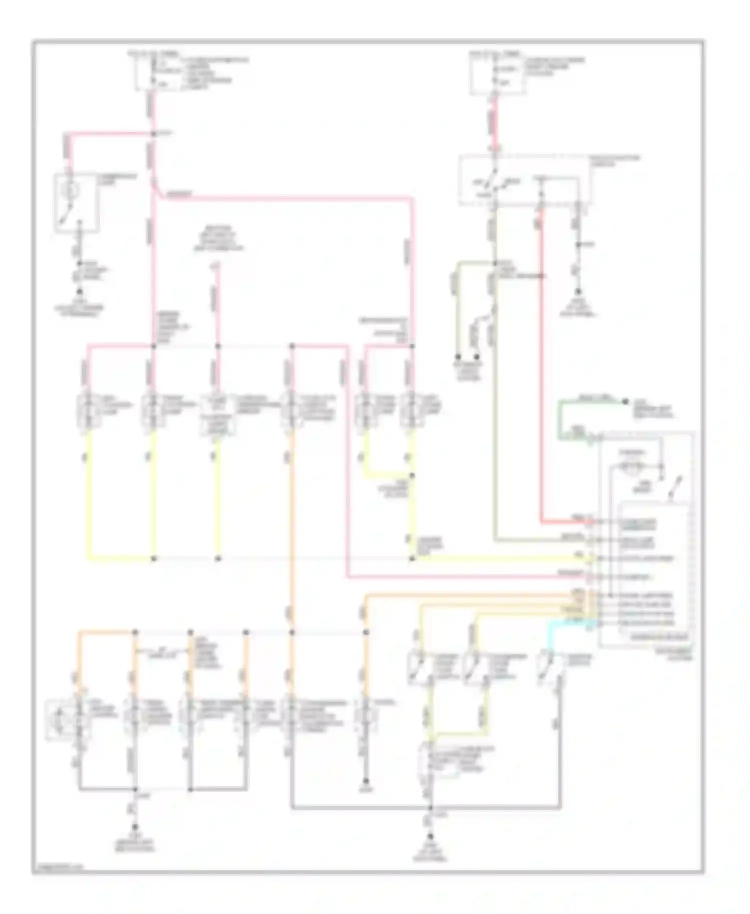 Wrangler Jeep II (1996-2006): Interior lights circuit