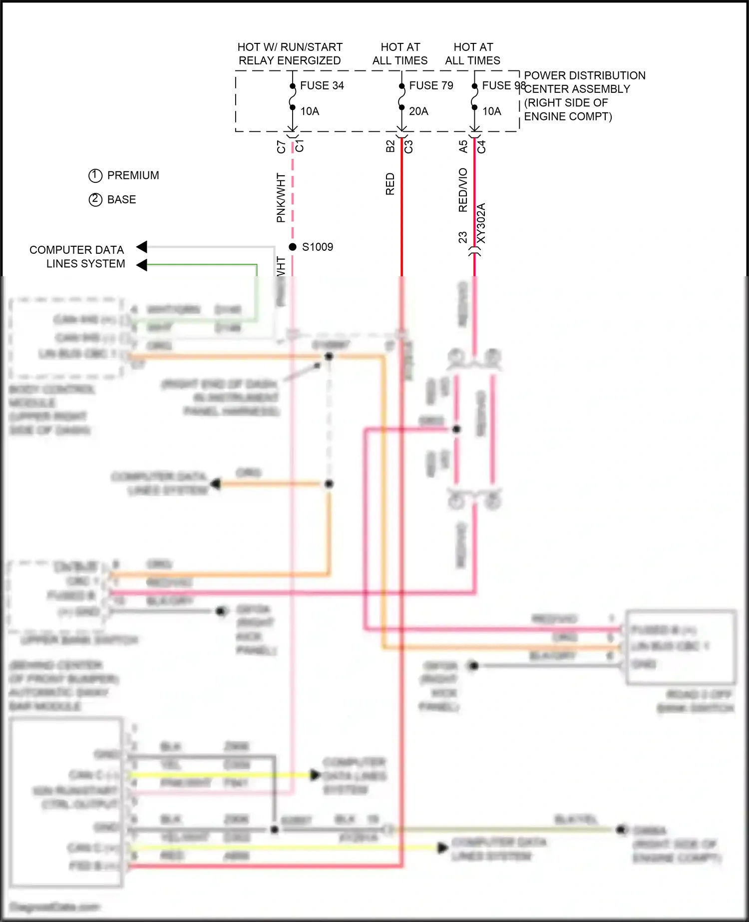 Jeep Wrangler IV (2018-2024) computer data lines system wiring diagram  (54 of 105)