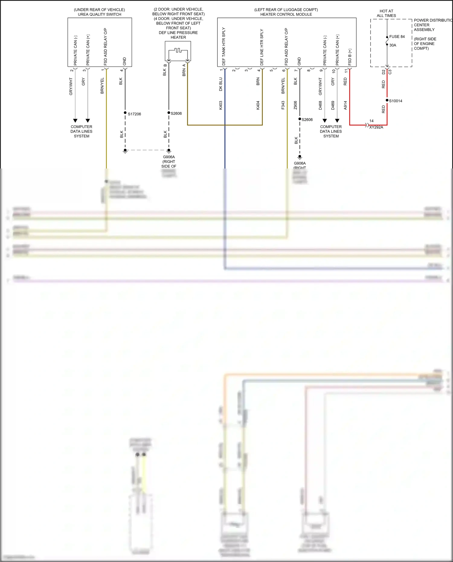 Jeep Wrangler IV (2018-2024) computer data lines system wiring diagram  (78 of 105)