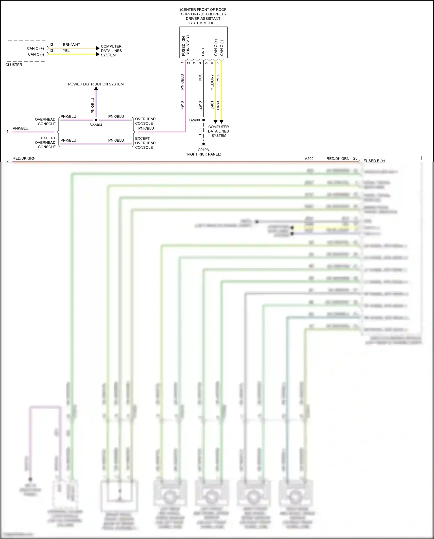 Jeep Wrangler IV (2018-2024) computer data lines system wiring diagram  (44 of 105)