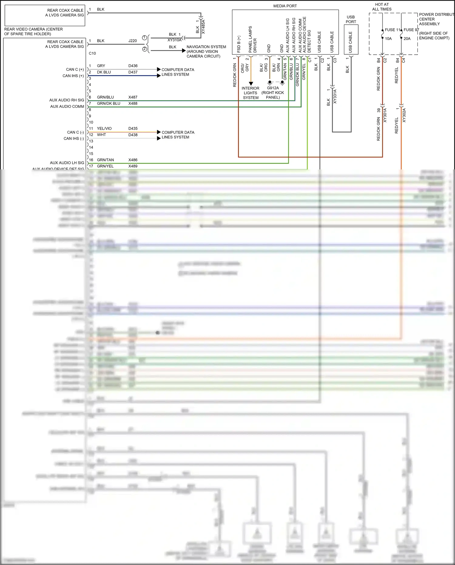 Jeep Wrangler IV (2018-2024) computer data lines system wiring diagram  (7 of 105)