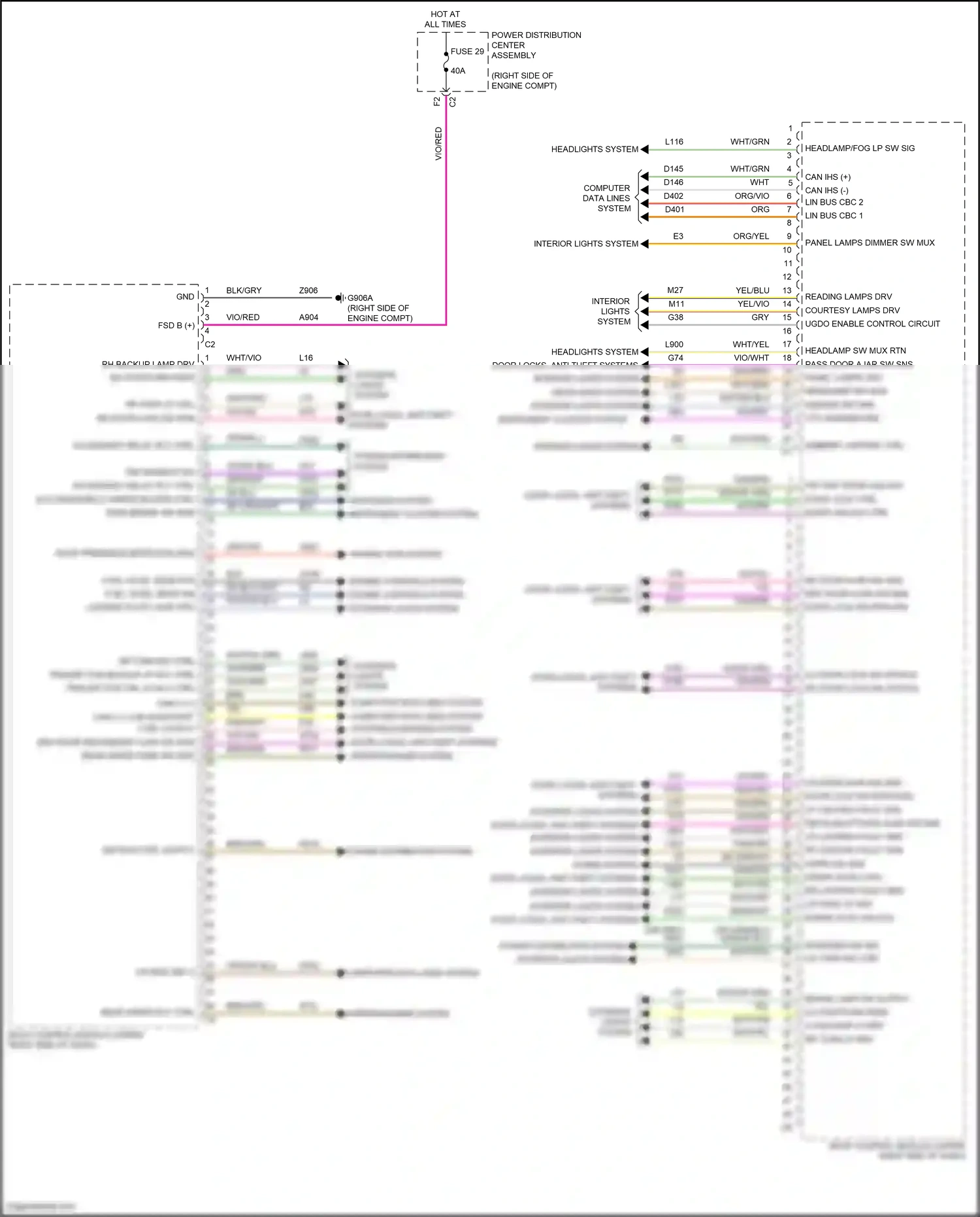 Jeep Wrangler IV (2018-2024) computer data lines system wiring diagram  (32 of 105)