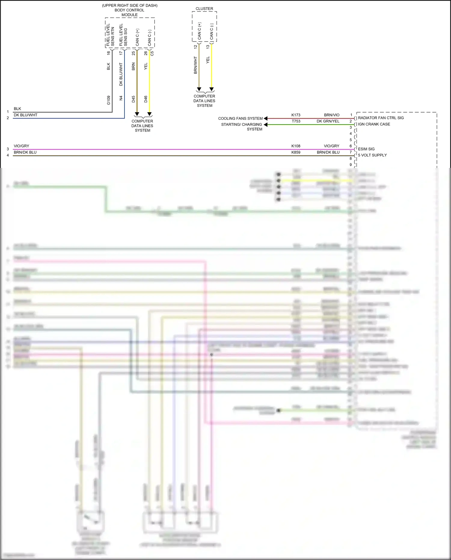 Jeep Wrangler IV (2018-2024) computer data lines system wiring diagram  (66 of 105)