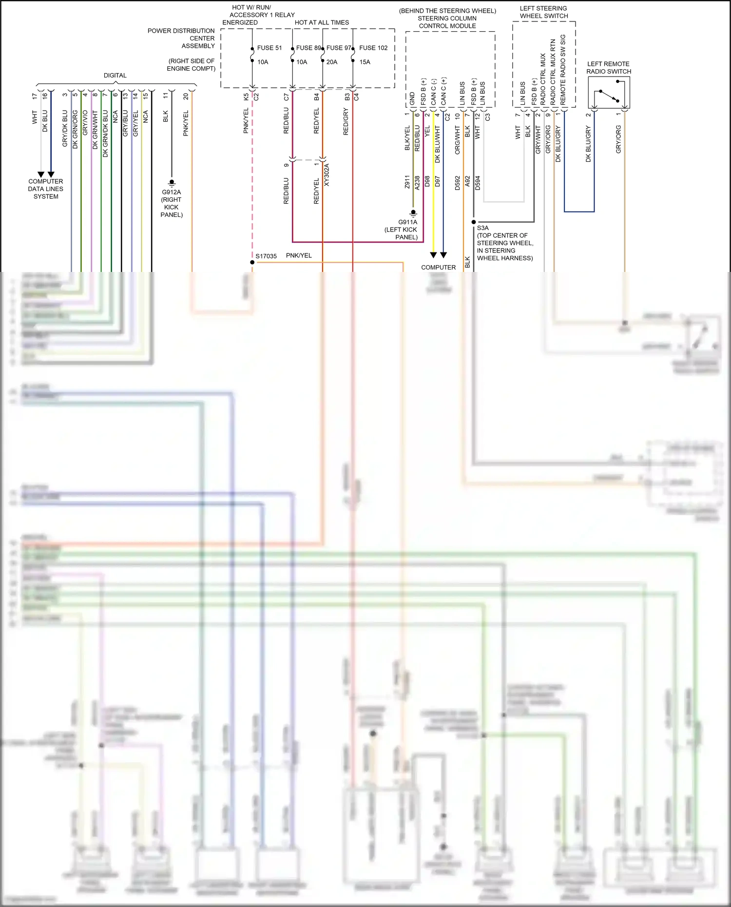 Jeep Wrangler IV (2018-2024) computer data lines system wiring diagram  (8 of 105)