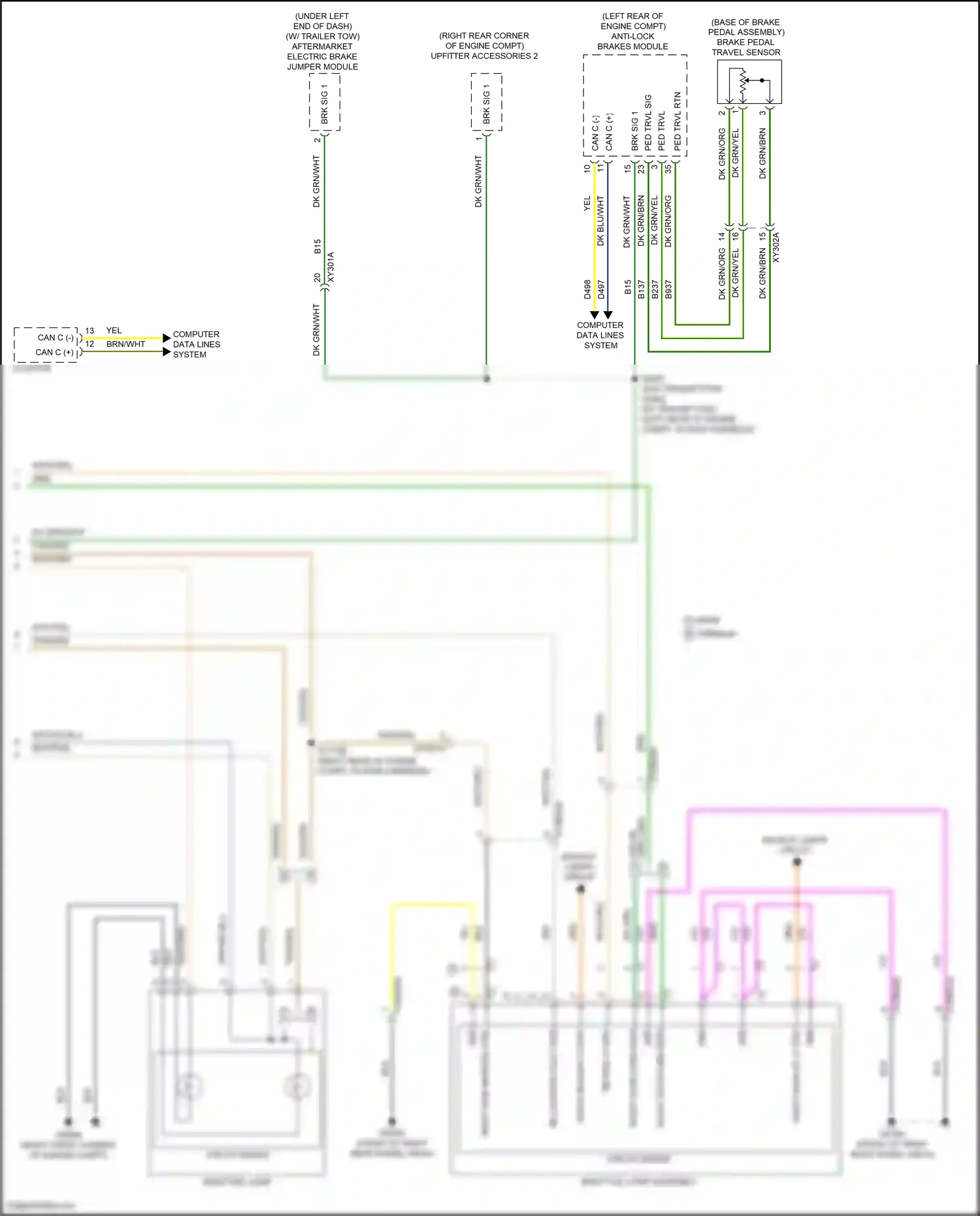 Jeep Wrangler IV (2018-2024) computer data lines system wiring diagram  (55 of 105)