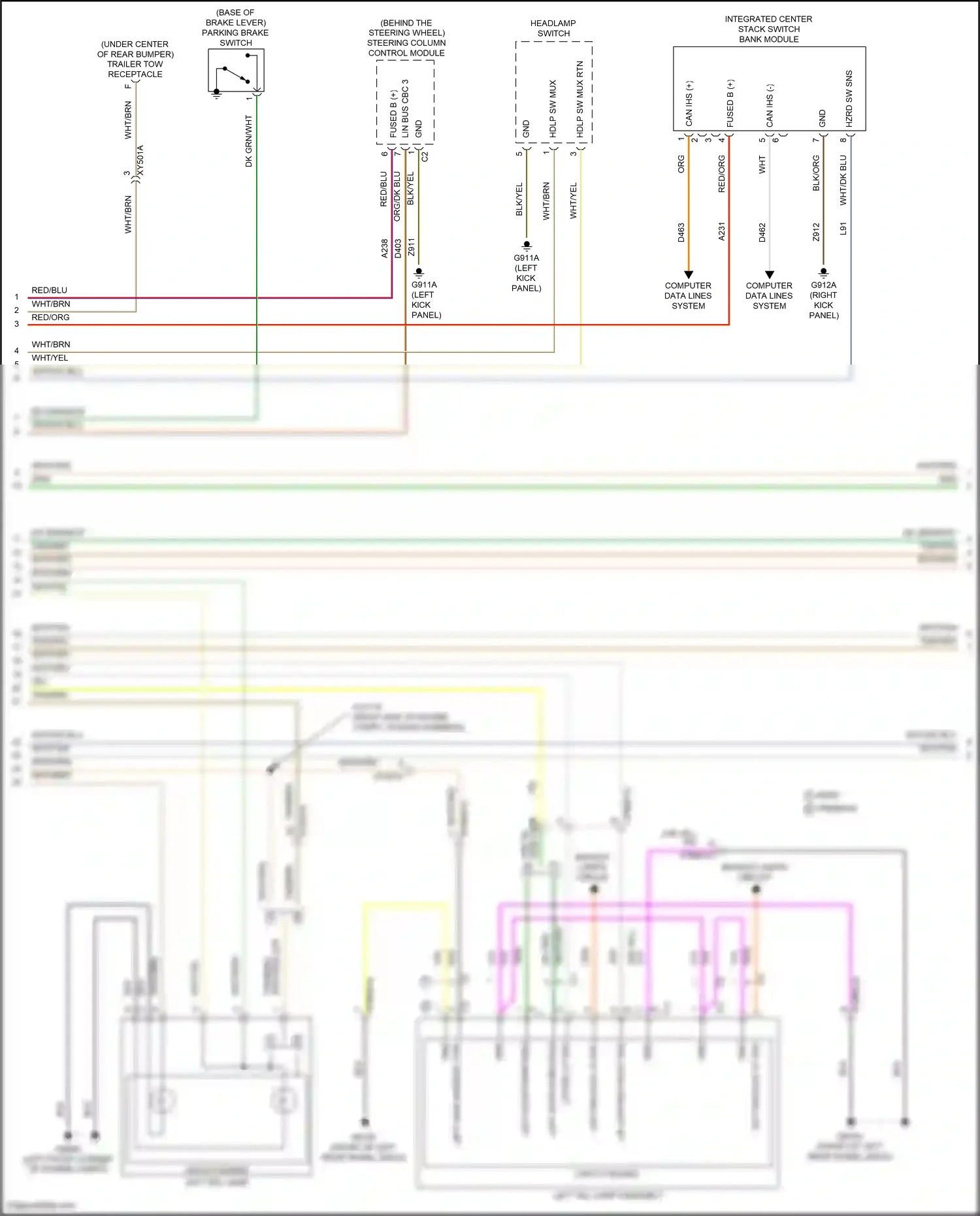 Jeep Wrangler IV (2018-2024) computer data lines system wiring diagram  (62 of 105)