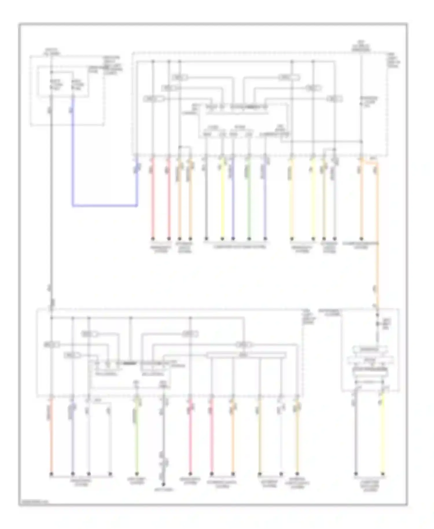 Cadenza Kia I facelift (2013-2016): Body control modules circuit (1 of 3)