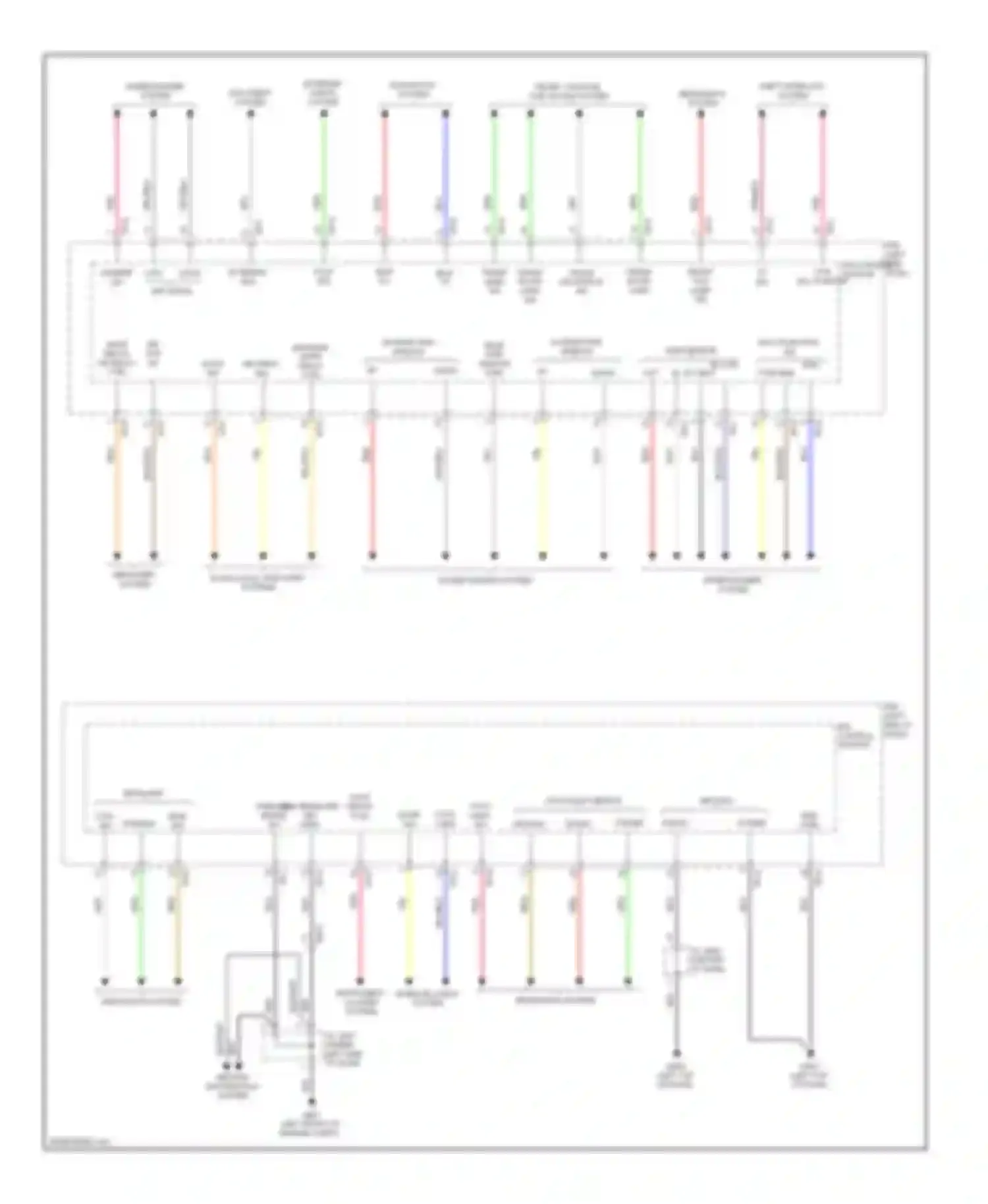 Cadenza Kia I facelift (2013-2016): Body control modules circuit (2 of 3)