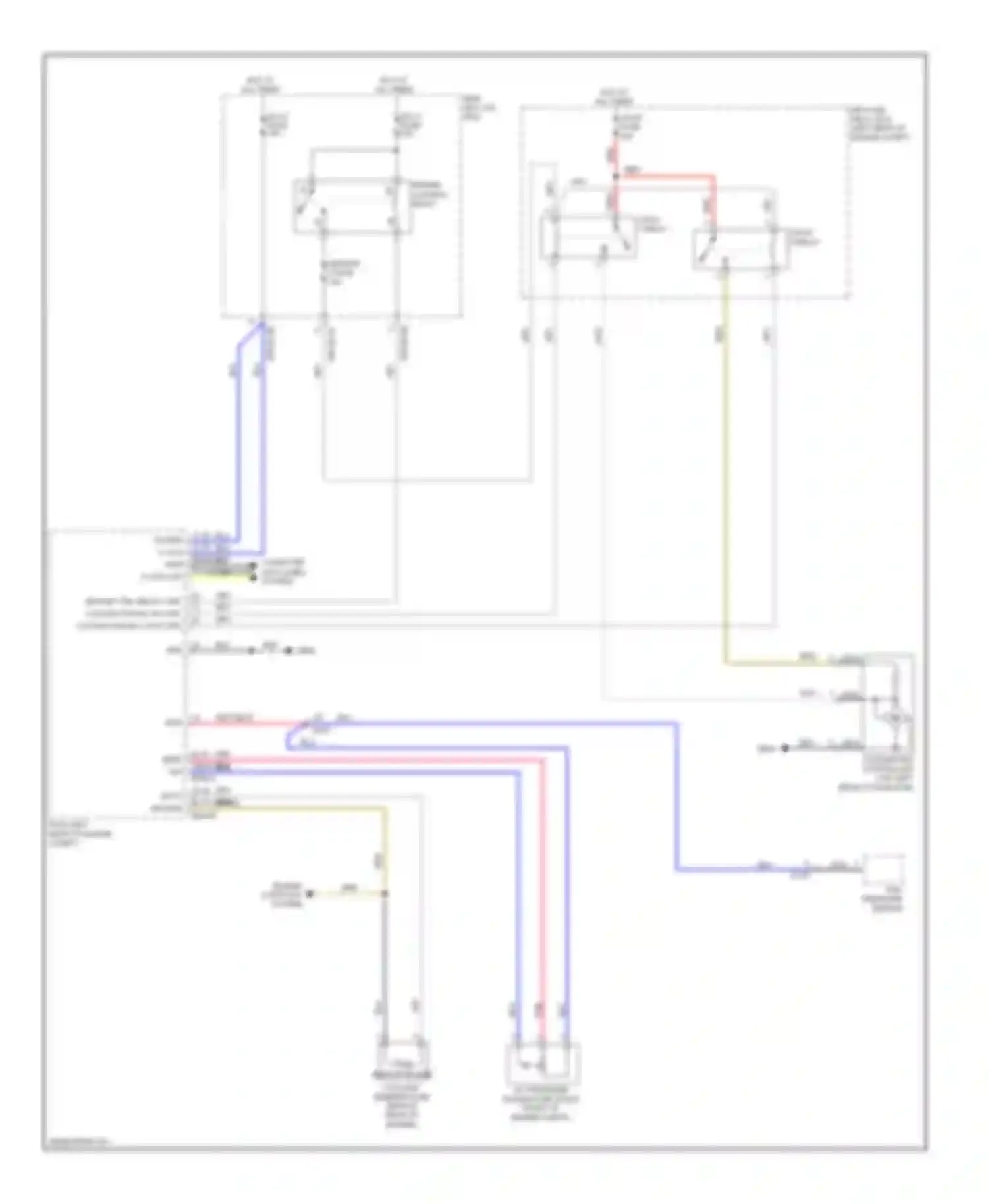 Cadenza Kia I facelift (2013-2016): Cooling fan circuit
