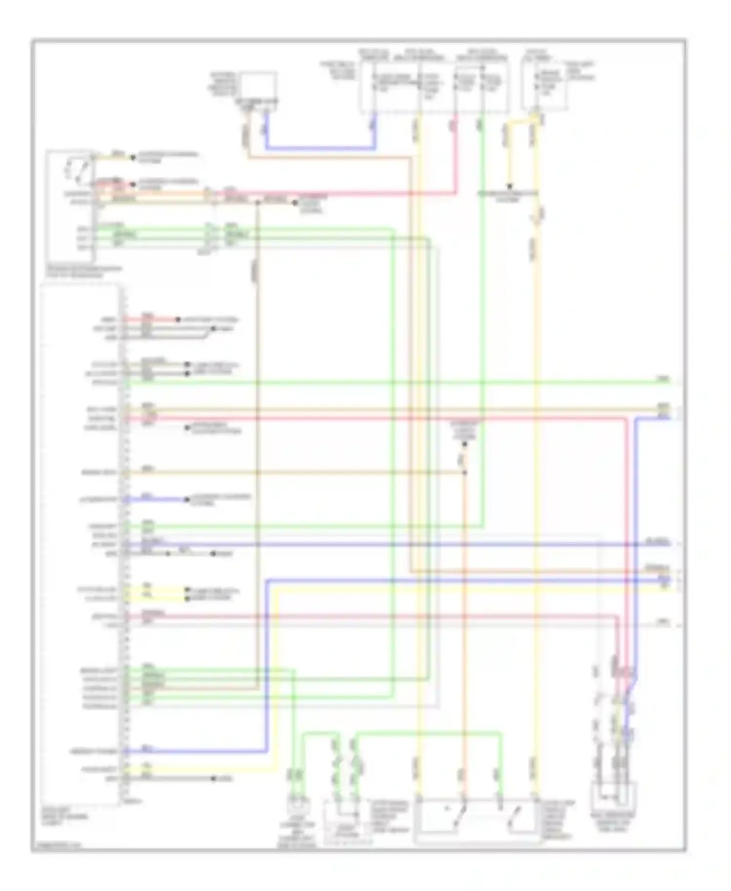 Cadenza Kia I facelift (2013-2016): Wiring diagram engine performance 3.3l (1 of 8)