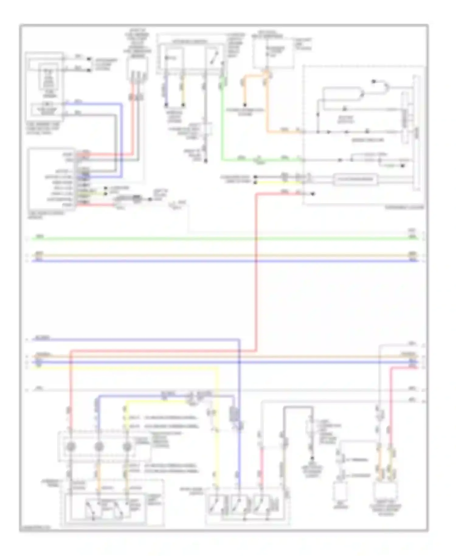 Cadenza Kia I facelift (2013-2016): Wiring diagram engine performance 3.3l (2 of 8)