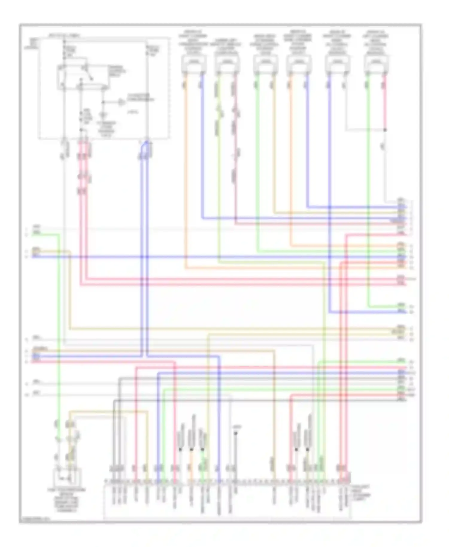 Cadenza Kia I facelift (2013-2016): Wiring diagram engine performance 3.3l (3 of 8)