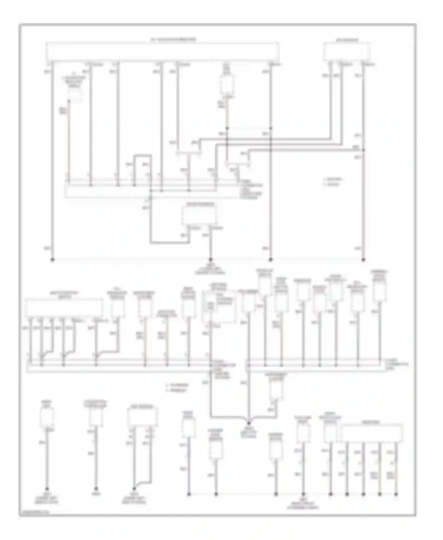 Cadenza Kia I facelift (2013-2016): Ground distribution circuit (3 of 5)
