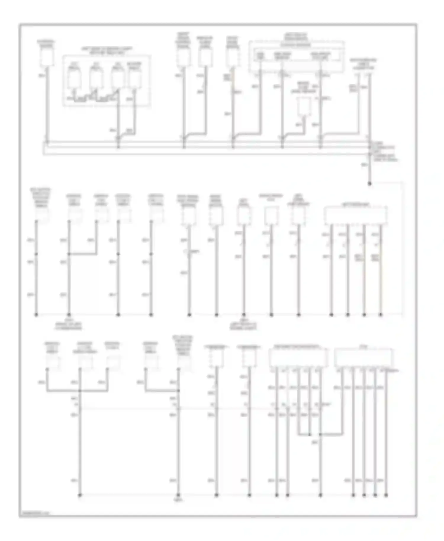 Cadenza Kia I facelift (2013-2016): Ground distribution circuit (4 of 5)